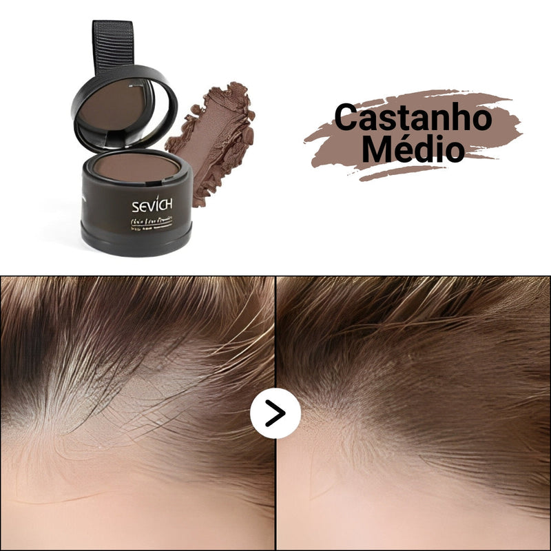 Pó Maquiagem para Cabelo a prova D'água - SEVÍCH